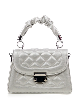 That Way Flap Mini Bag, Silver Color