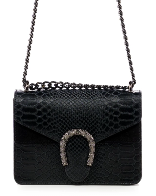 Flame Flap Bag, Black Color