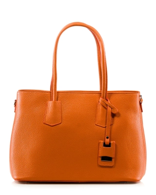 On It Structured Tote, Orange Color