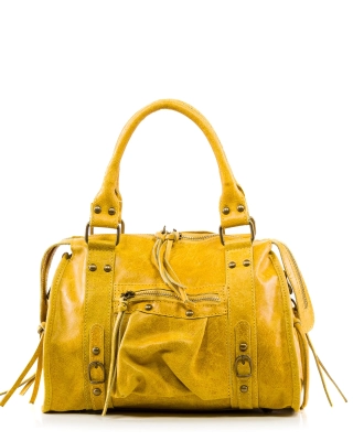 Focus Small Crossbody Bag, Mustard Color