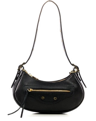 Far Away Crescent Bag, Black Color