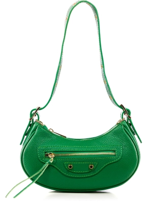 Far Away Crescent Bag, Green Color