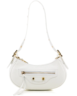 Far Away Crescent Bag, White Color