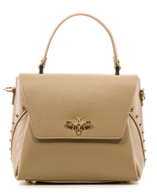 Monologue Flap Bag, Taupe Color