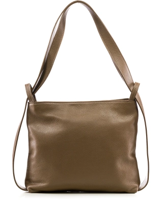Flex Shoulder Bag, Dark Taupe Color