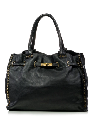 Castle Tote Bag, Black Color