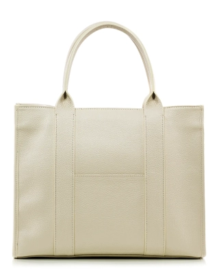 Coverage Tote Bag, Beige Color