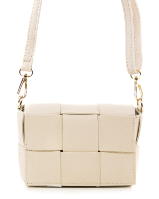 Alex Flap Bag, Beige Color
