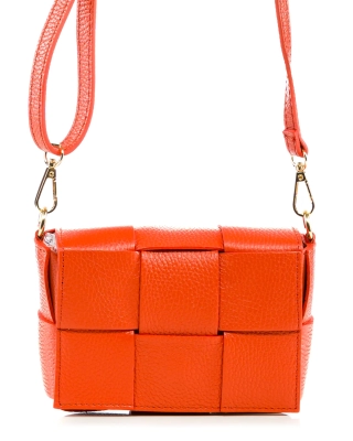 Alex Flap Bag, Papaya Color