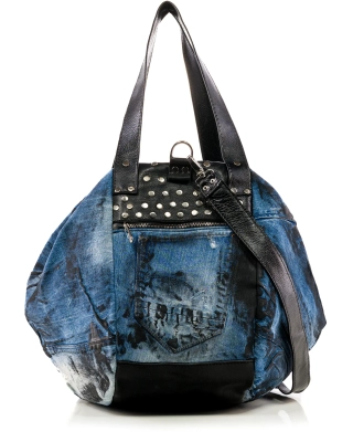 Elodie Hobo Bag, Blue Denim