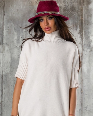 Alma Wool Hat, Bordeaux Color