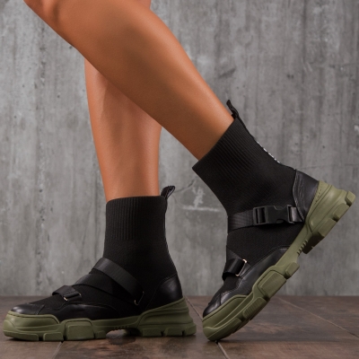 Highway Sock Sneakers, Black Color
