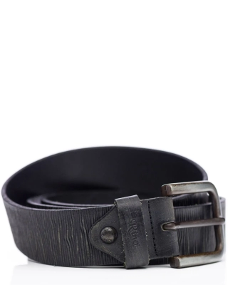 Get Into It Leather Belt, Black Color
