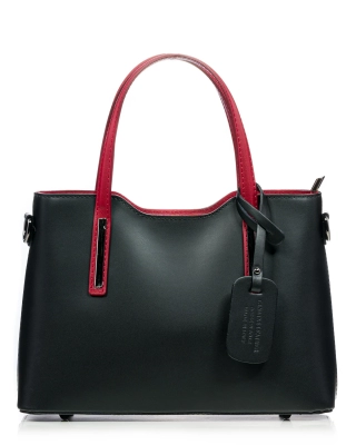 Alter Ego Bag, Black/Burgundy Color