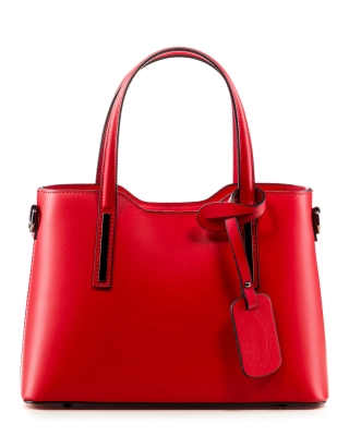 Candy Rock Structured Tote, Red Color