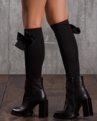 Bow & Arrow Leg Warmers, Black Color