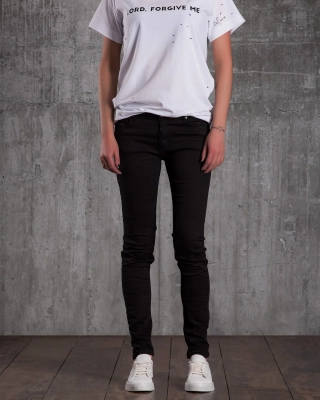 Innocent Skinny Fit Trousers, Black Color