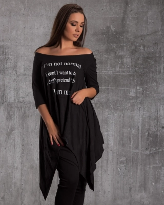 Me, Myself & I Tunic, Black Color