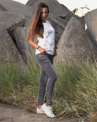 Magnifique Skinny Jeans, Grey Color