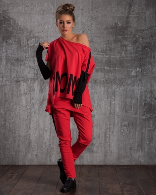 I Won't Co-ord Set, Red Color