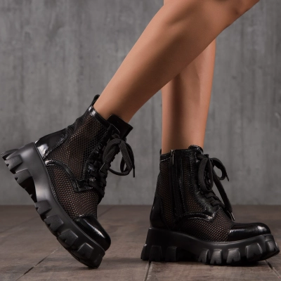 Боти с мрежа Ember, Черен Цвят