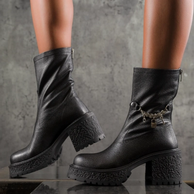 Charmer Ankle Boots, Black Color