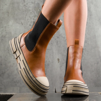 Make Me Feel Boots, Cognac Color