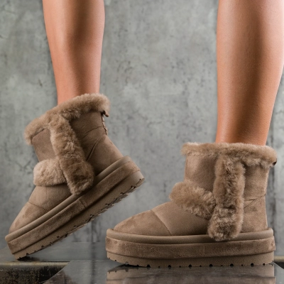 Dear Friend Boots, Taupe Color