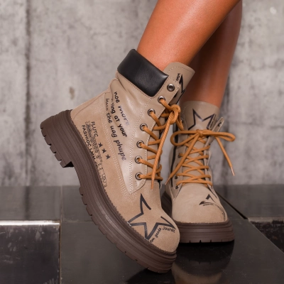 Star Power Boots, Taupe Color
