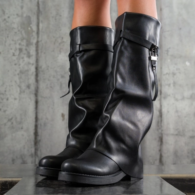 Too Many Nights Boots, Black Color