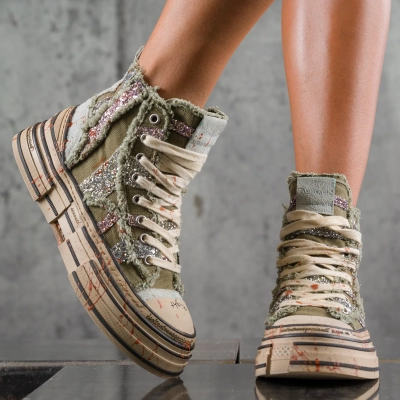 I See The Vision Sneakers, Military Color