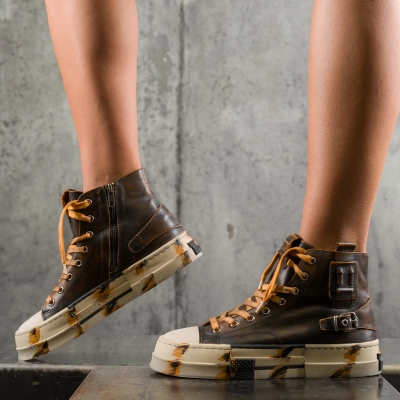 Young Soul Sneakers, Brown Color