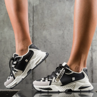 Balance Is Key Trainers, White/Black Color