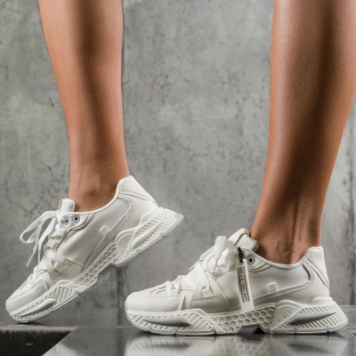 Balance Is Key Trainers, White Color