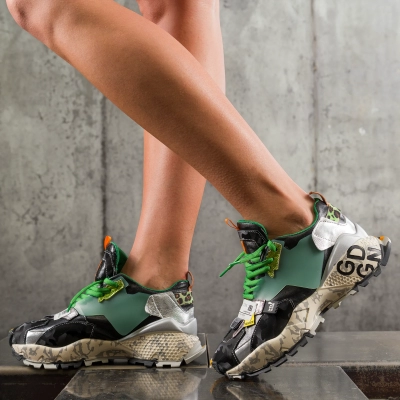 Angelique Sneakers, Green Color