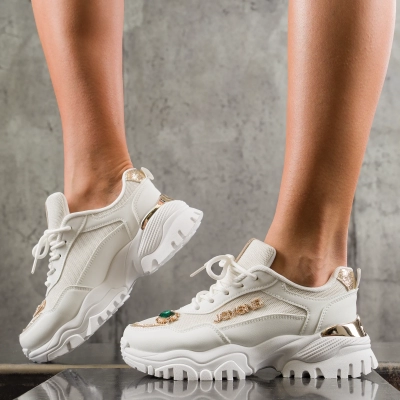 Relationship Sneakers, White Color