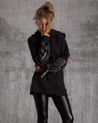 Black Snow Hoodie, Black Color