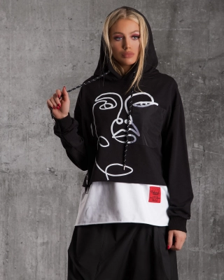 Agility Hooded Top, Black Color