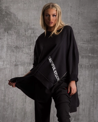 Neola Asymmetric Top, Black Color