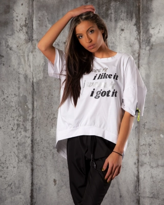 7 Rings Top, White Color