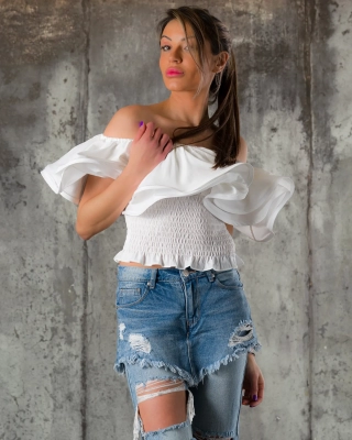 La Fama Top, White Color