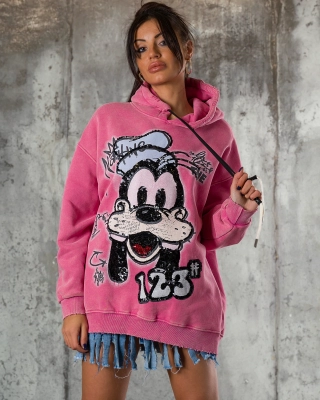 Human Being Hoodie, Pink Color
