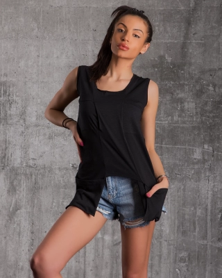 Glow Tank Top, Black Color