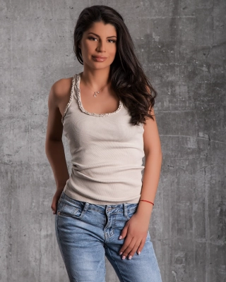 Possé Tank Top, Beige Color