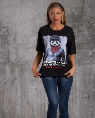 Can't Feel My Face T-Shirt, Black Color