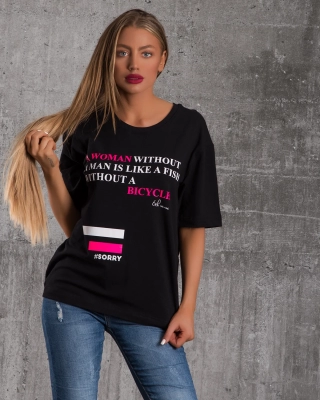 Sorry Not Sorry T-Shirt, Black Color