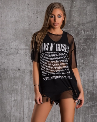 Dracarys Two-Piece Top, Black Color