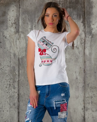 Gianna T-Shirt, Red Color