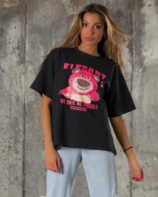 No Trouble T-Shirt, Black Color