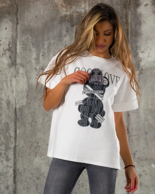 Good Love T-Shirt, White Color